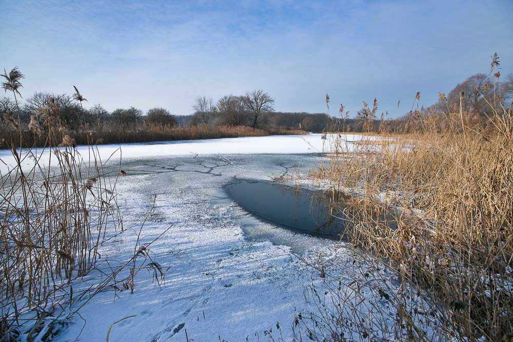 Zimní záhlinické rybníky - Co dokáže mráz